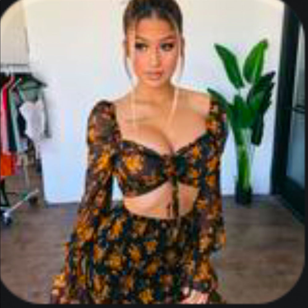 Roxy Leaf Print Set